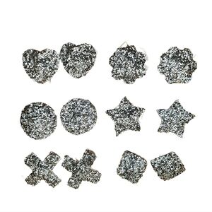 NWT 6 Sliver Rhinestone Adhesive Pasties